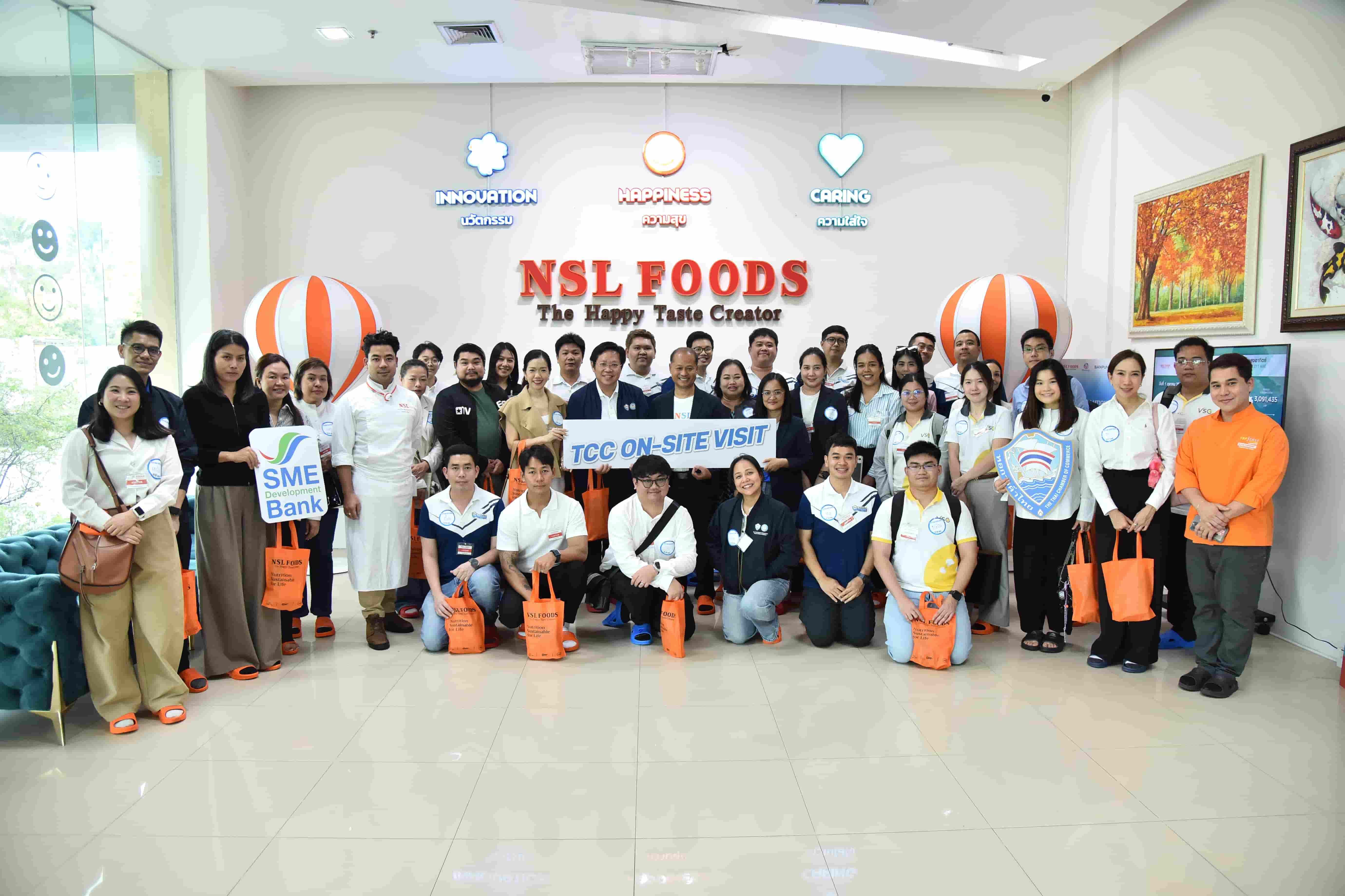 TCC พา SMEs เยี่ยมชม NSL Foods เรียนรู้วิสัยทัศน์ Happy Taste Creator หลักการบริหารองค์กร และการผลิตอาหารสู่ความยั่งยืน