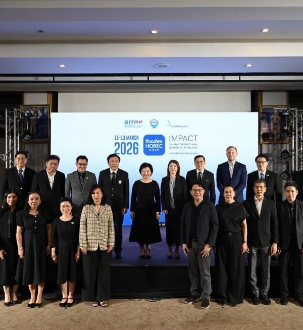 กรมส่งเสริมการค้าระหว่างประเทศ ผนึกกำลังหอการค้าไทย และโคโลญเมสเซ่ เยอรมนี จัด THAIFEX – HOREC ASIA 2026 รวมกว่า 600 แบรนด์ทั่วโลก คาดสร้างมูลค่าการค้ากว่า 3,500 ล้านบาท ตอกย้ำไทยสู่ศูนย์กลาง HoReCa และการท่องเที่ยวคุณภาพของเอเชีย